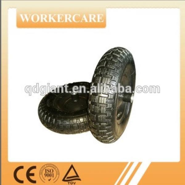 4.00-8 pu caster wheel , wheelbarrow wheel (roller bearing) #1 image