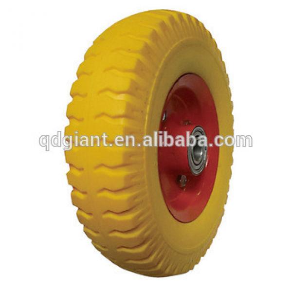 2.50-4 pu foam wheel for hand trolley/tool cart steel rim #1 image