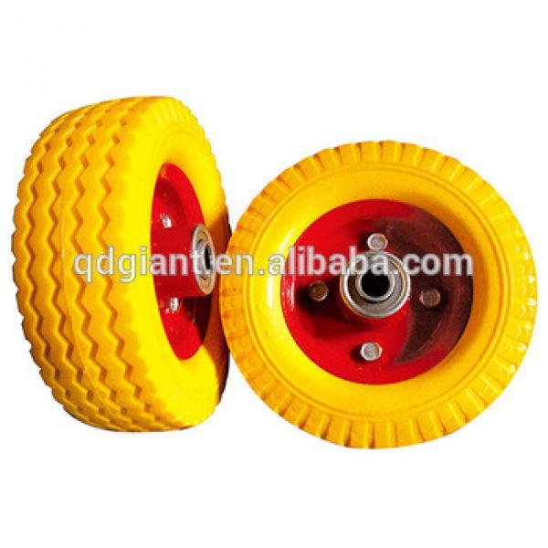 pneumatic rubber/solid rubber and PU foam trolley wheel 6 inch #1 image